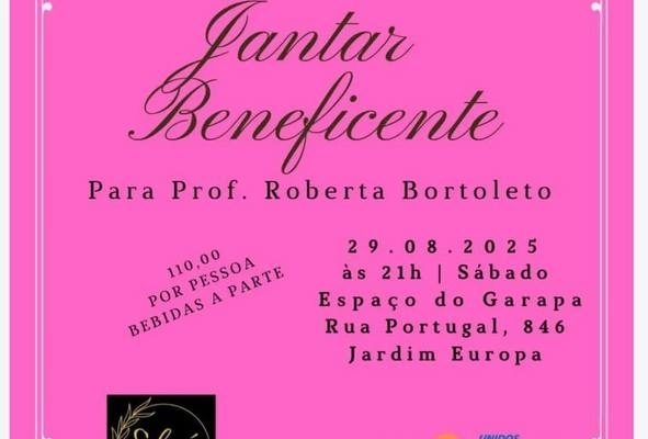 Andradina se une em Jantar Beneficente para ajudar a professora Roberta Bortoletto