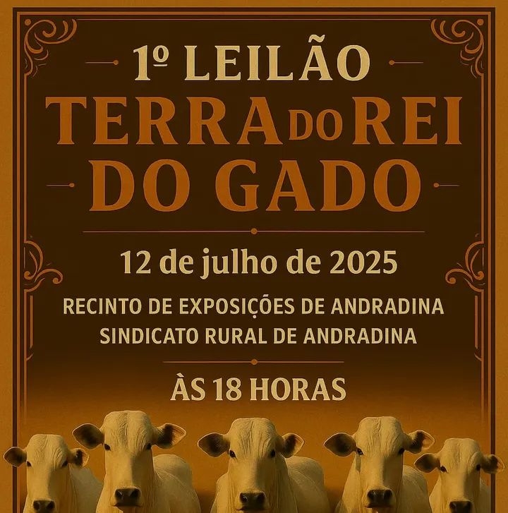 Sindicato Rural de Andradina promove o 1° Leilão Terra do Rei do Gado