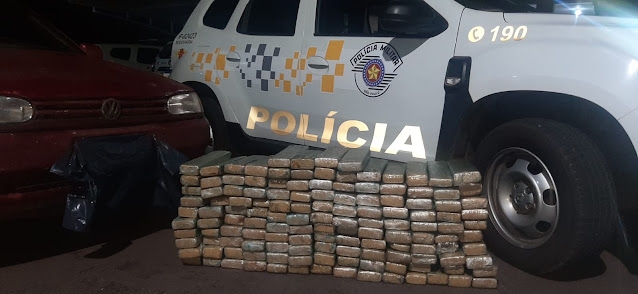 Homem é preso pela Polícia Rodoviária com quase 150 quilos de maconha na Marechal Rondon em Rubiácea