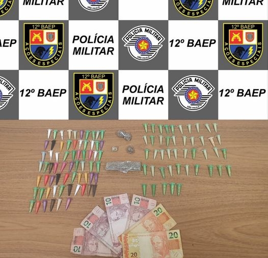 BAEP DE ARAÇATUBA NÃO PARA E PRENDE 02 INDIVÍDUOS COM COCAÍNA E MACONHA, ALVO DE COMBATE AO CRIME BAIRRO ALVORADA