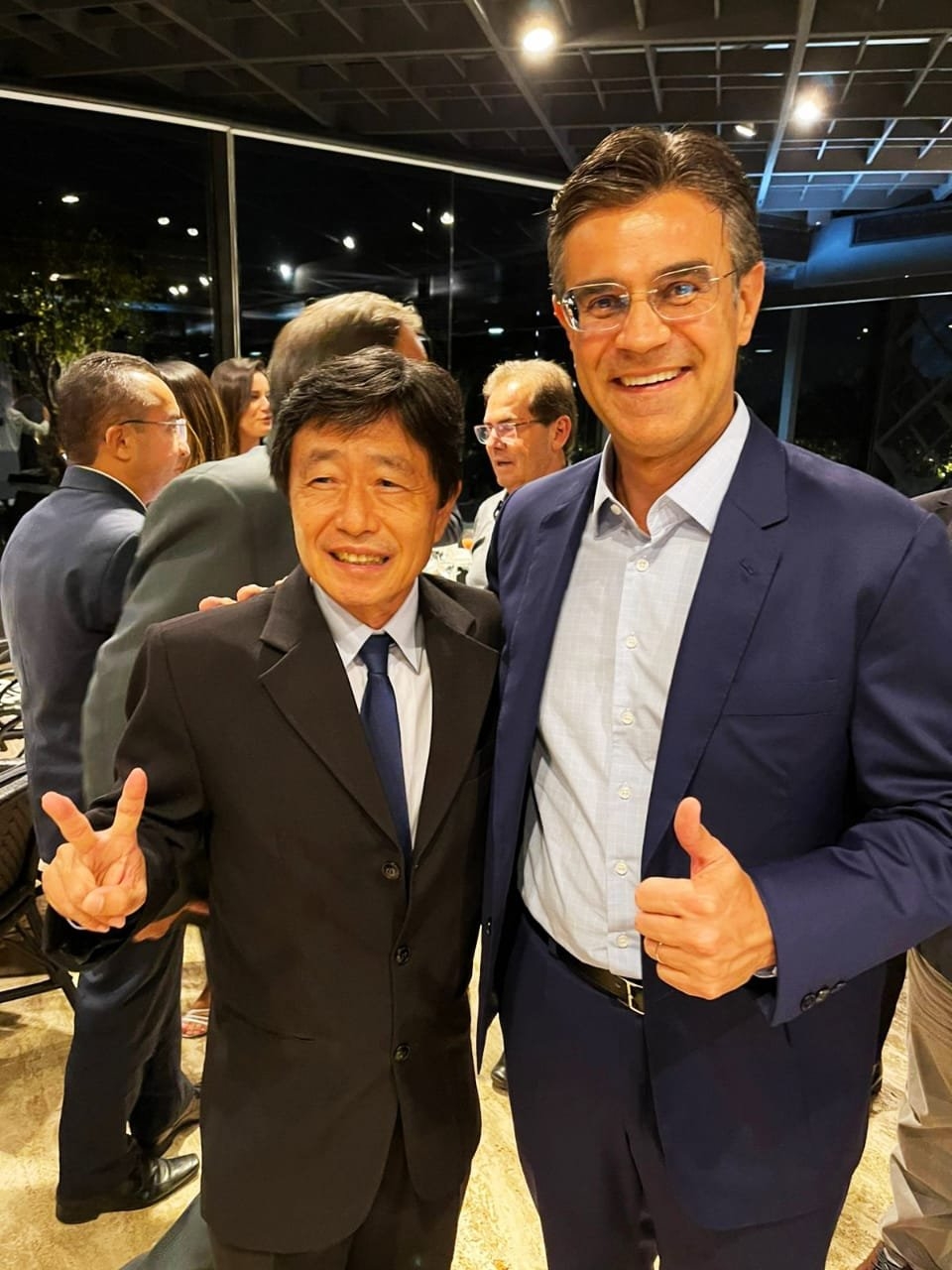 Em São Paulo ex-prefeito de Andradina Jamil Ono participa de encontro com Governador Rodrigo Garcia