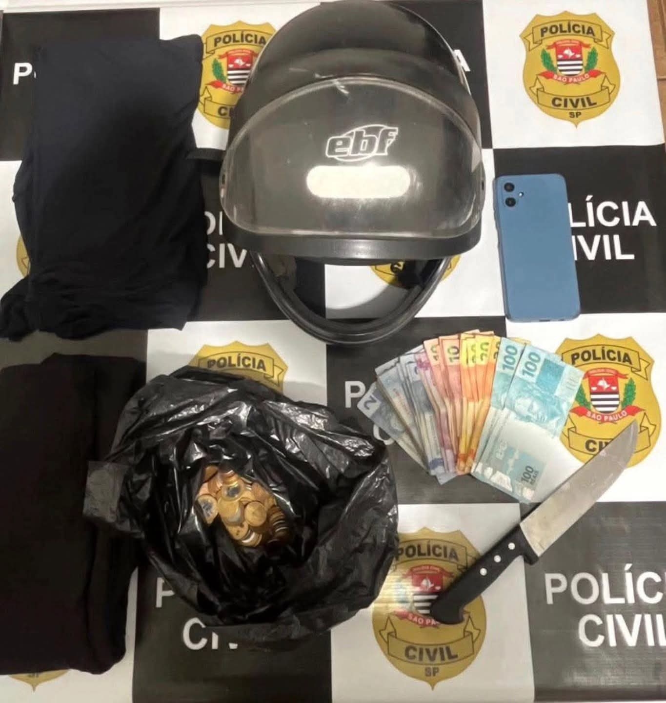 Polícia Militar de Mirandópolis prende homem em flagrante após roubo em sorveteria
