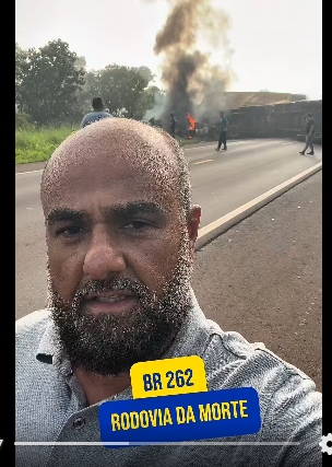 Vereador de Três Lagoas registra grave acidente na rodovia da morte entre Água Clara e Ribas do Rio Pardo