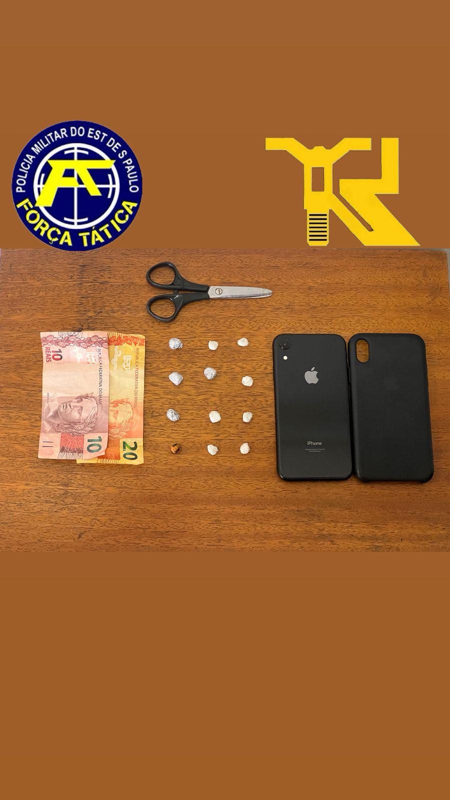 Polícia Militar de Andradina prende homem por tráfico de drogas na rua Rua Shigueo Abe