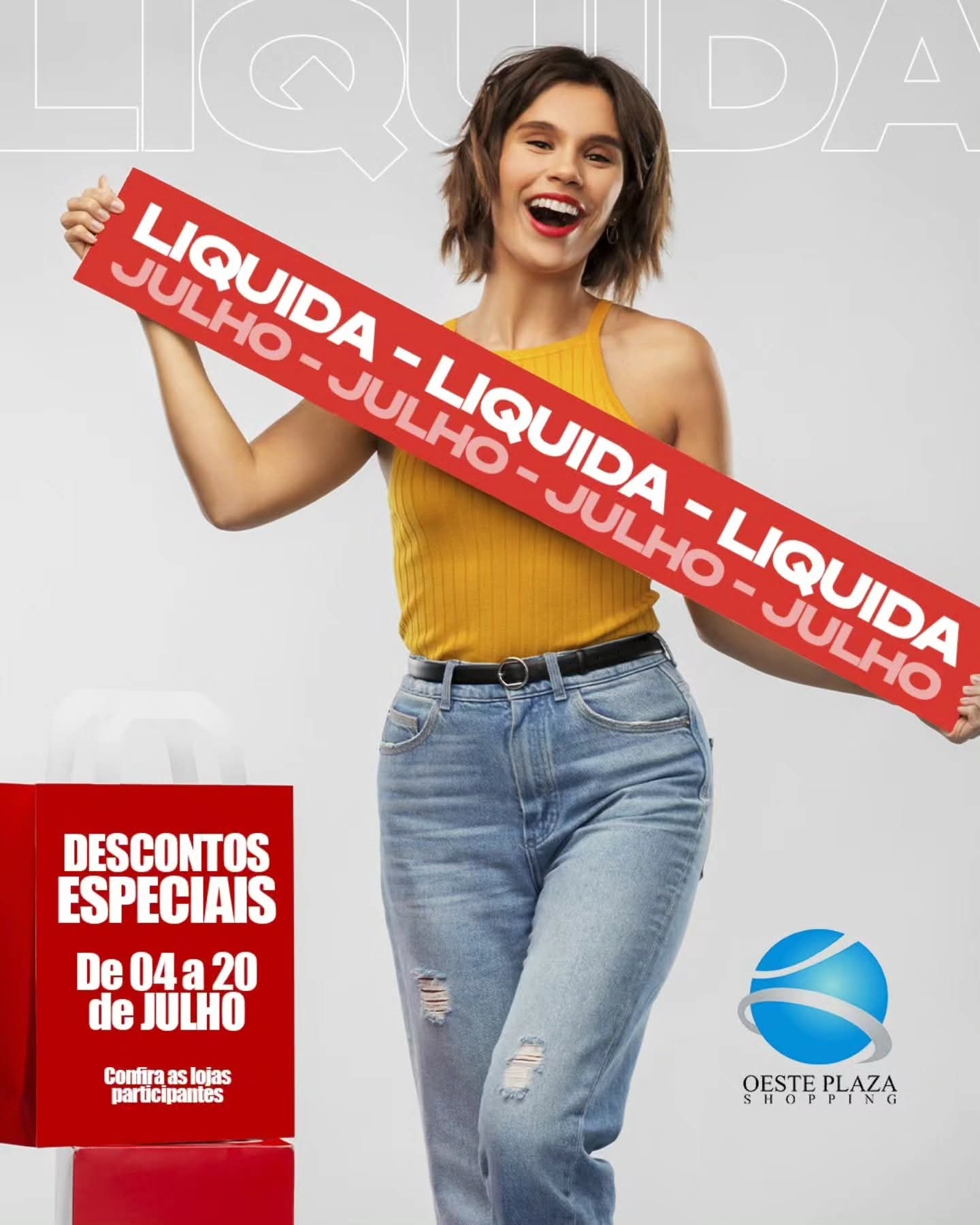 Liquida Julho é no Oeste Plaza Shopping em Andradina