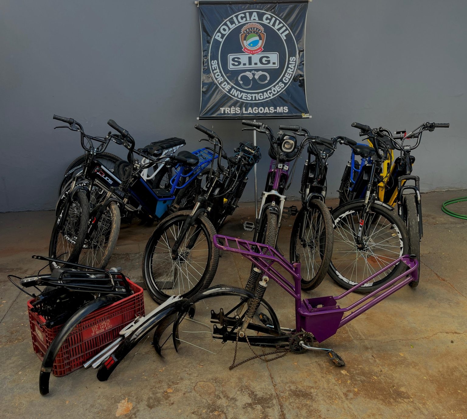 Polícia Civil apreende grupo de adolescentes envolvidos em série de roubos de bicicletas elétricas em Três Lagoas