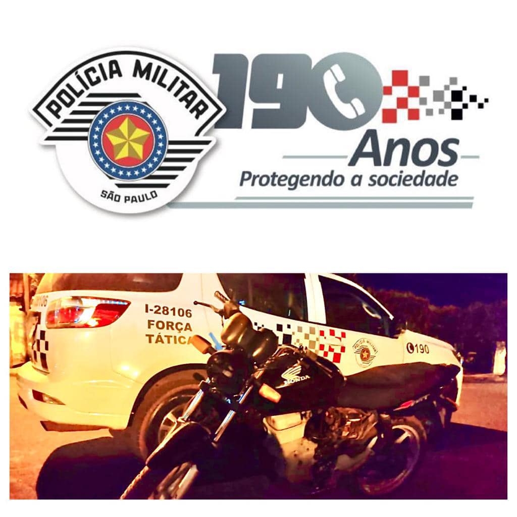 Polícia Militar de Andradina recuperou moto furtada e prendeu indivíduo por receptação