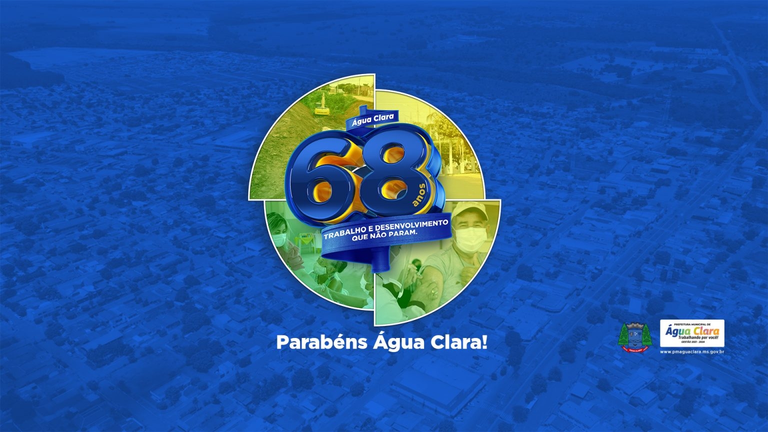 ÁGUA CLARA COMPLETA 68 ANOS HOJE, 8 DE FEVEREIRO