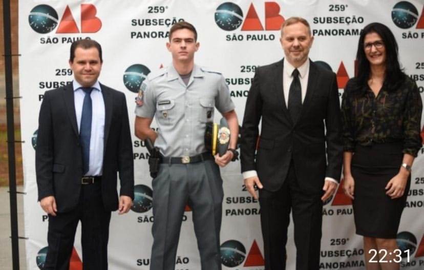 Comandante da 4º CIA de Tupi Paulista participou da solenidade da posse da diretoria da OAB de Panorama