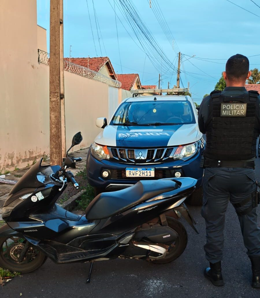 2º Batalhão de Polícia Militar de Três Lagoas recupera motocicleta furtada