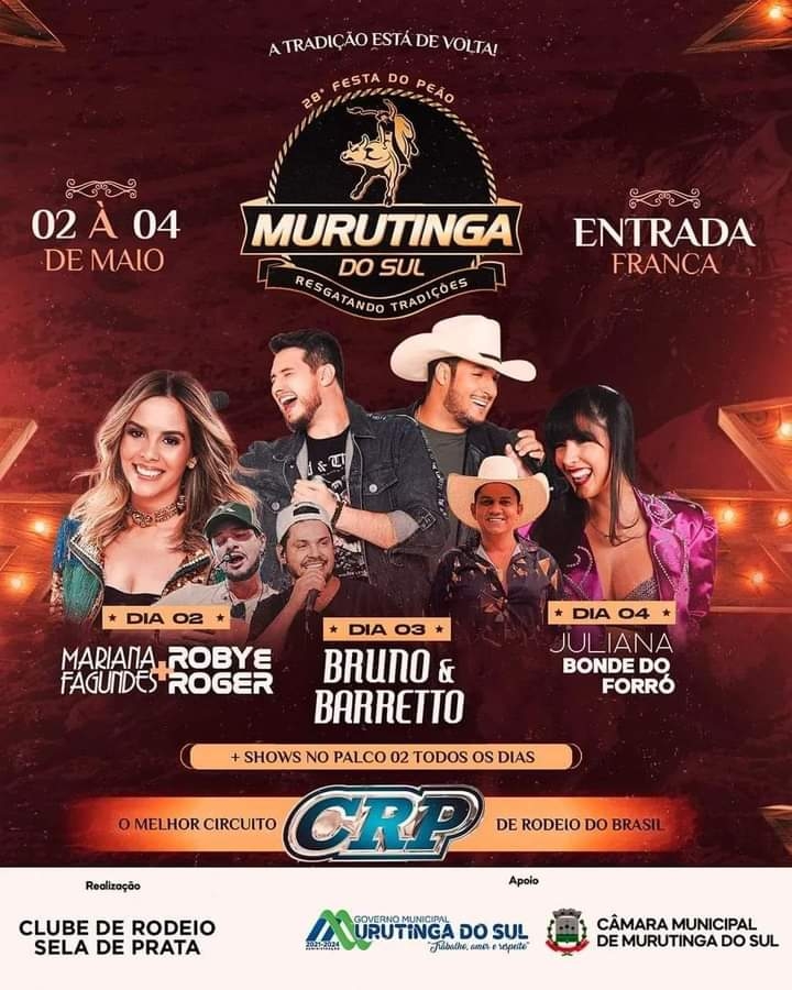 Grande expectativa para a 28ª Festa do Peão de Murutinga do Sul