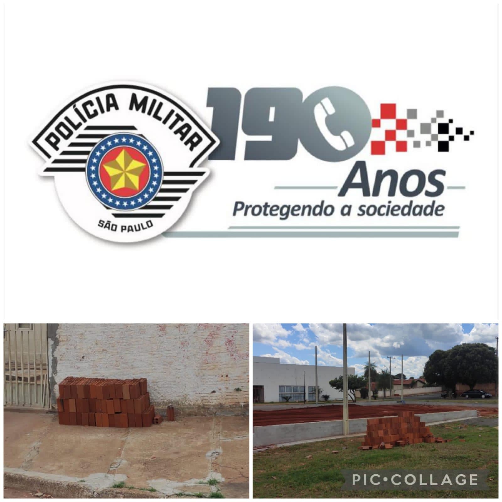 Polícia Militar de Andradina prendeu servente por furtar blocos de obra da Prefeitura Municipal