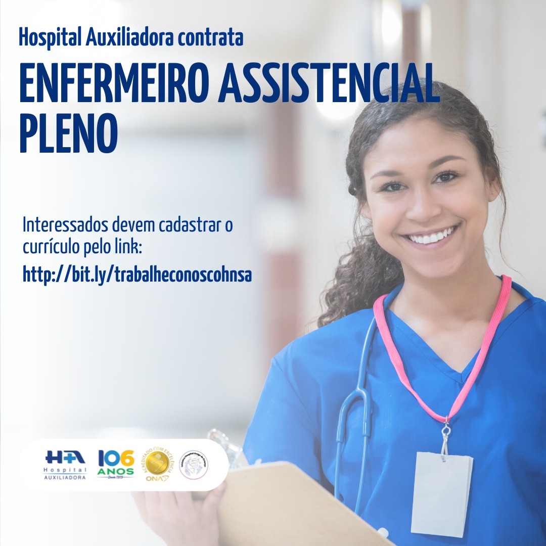 Hospital Nossa Senhora Auxiliadora de Três Lagoas contrata enfermeiro assistencial pleno
