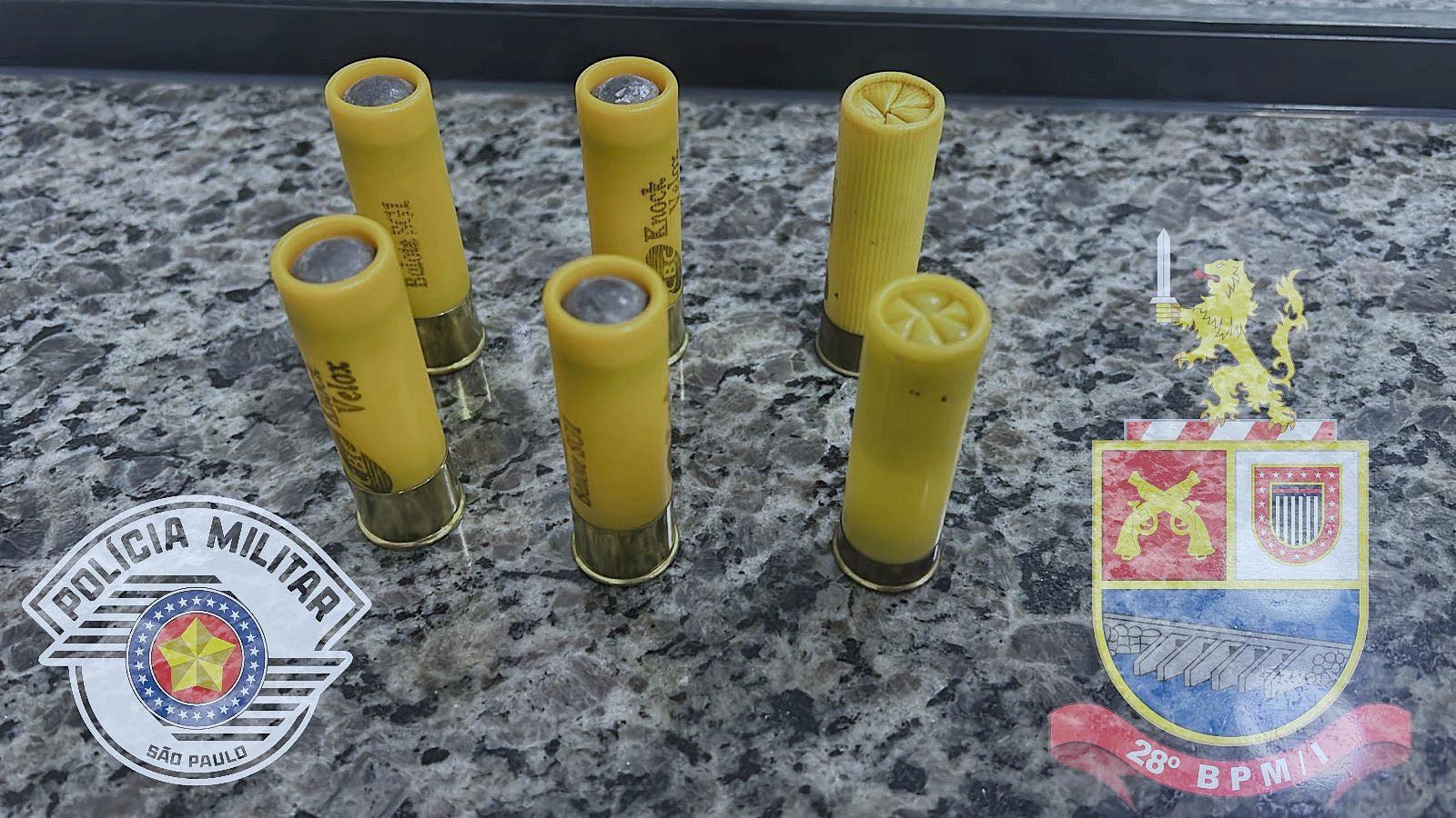 Polícia Militar de Andradina apreende munições e prende homem por violência doméstica