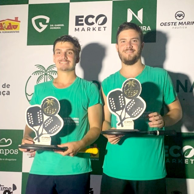 Andradinenses Pedro e Lucca Bentivoglio vencem torneio de Beach Tennis em Presidente Prudente