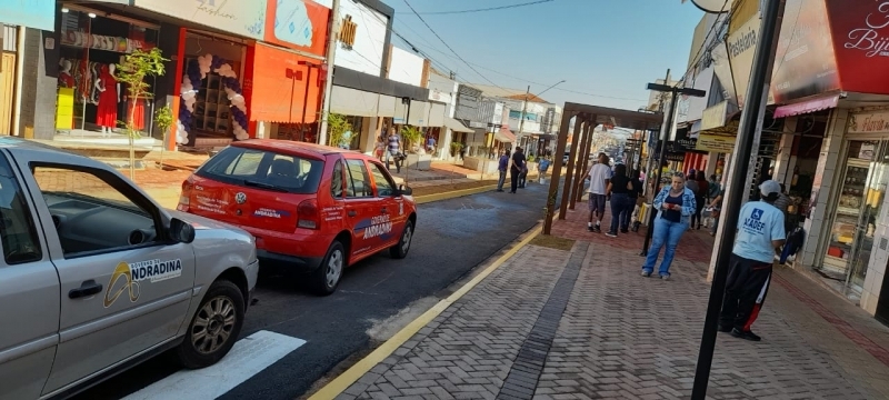 Trânsito na Paes Leme Mall Street já está liberado em Andradina