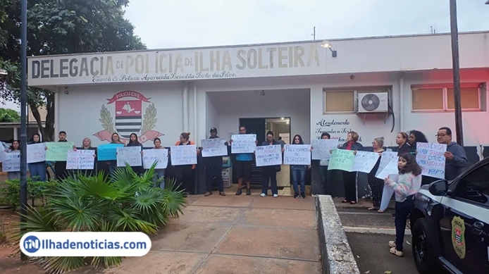 Caso Carmen: Delegacia de Ilha Solteira tem novo protesto; Nova manifestação é marcada para quinta