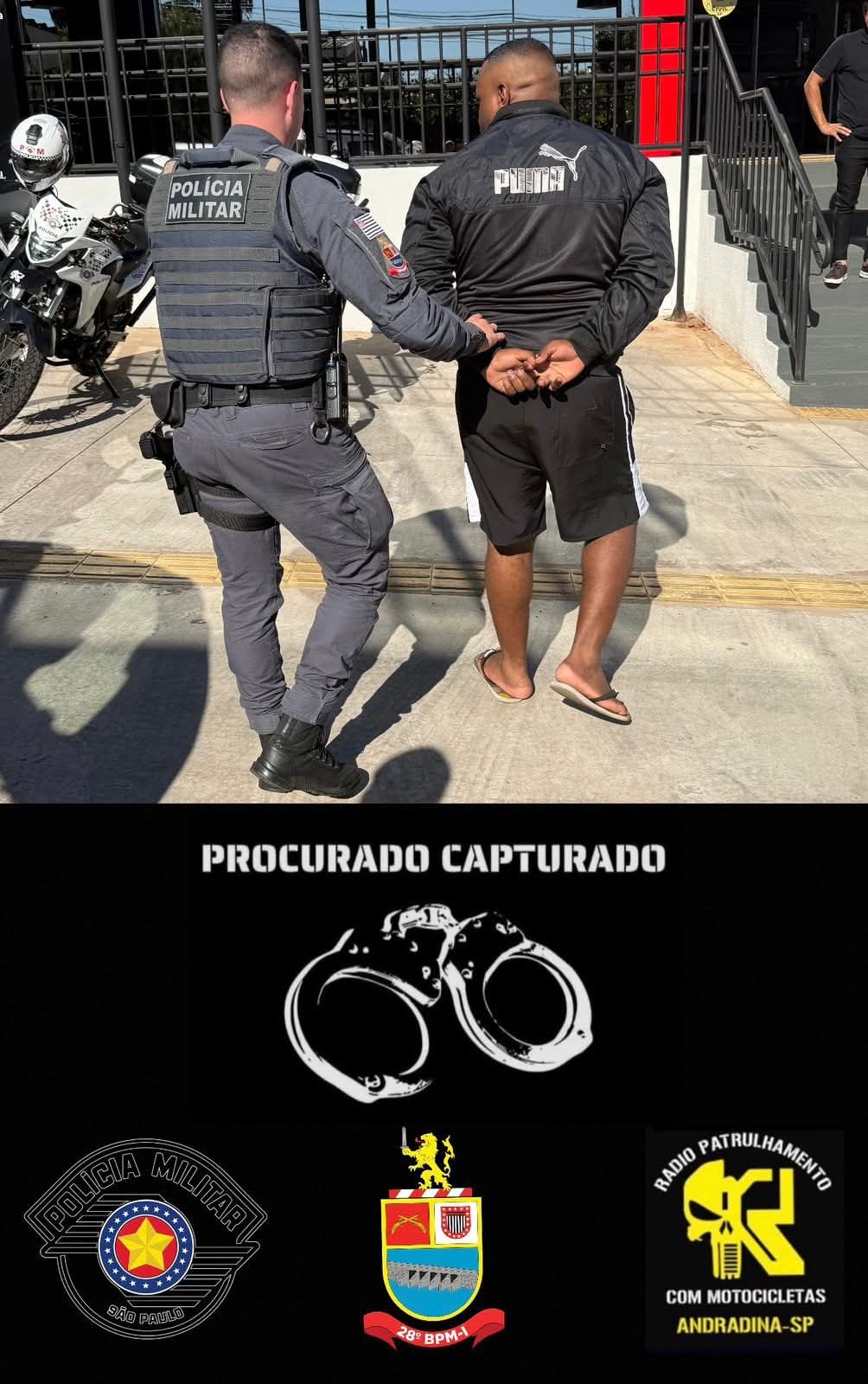 Polícia Militar de Andradina captura procurado por ameaça e violação de domicílio no bairro Benfica