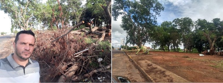 Em Andradina Fabrício Mazotti agradece administração municipal por limpeza de área no Quinta dos Castanheiras