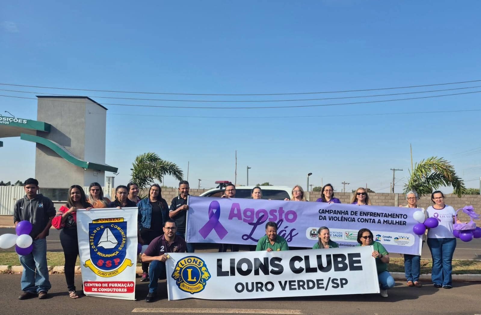 POLÍCIA CIVIL PARTICIPA DE CARREATA DE ENCERRAMENTO DA CAMPANHA “AGOSTO LILÁS” EM OURO VERDE