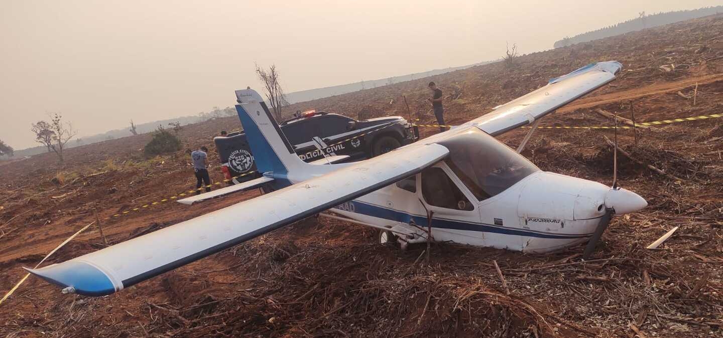 Polícia Civil investiga causas de pouso forçado de avião em Três Lagoas neste sábado (10)