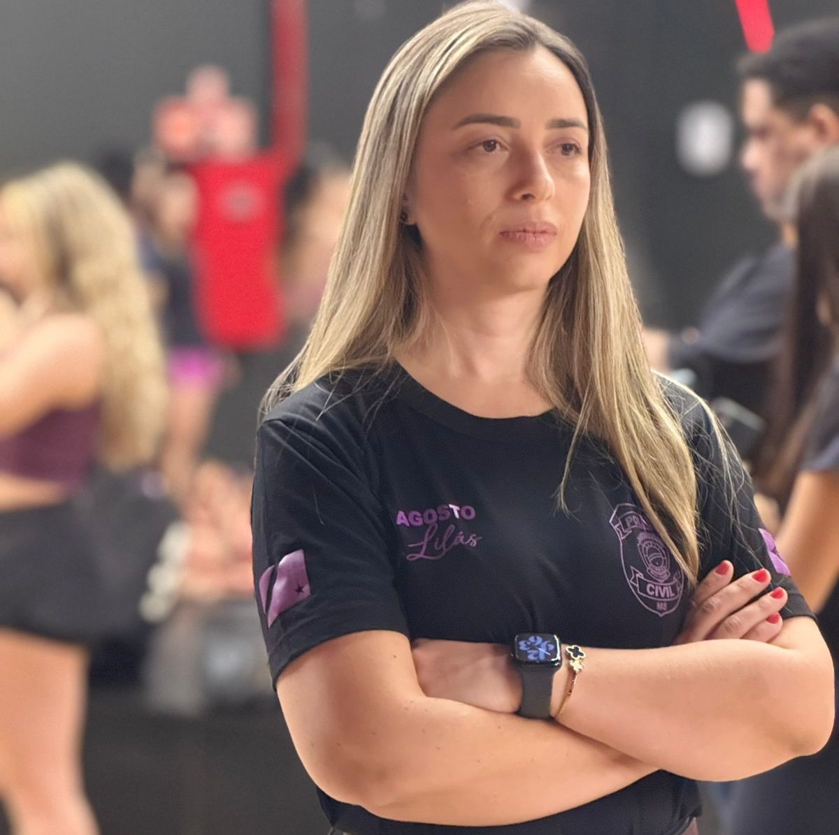 Polícia Civil ministra palestra em evento sobre enfrentamento à violência contra a mulher e autodefesa, no município de Três Lagoas