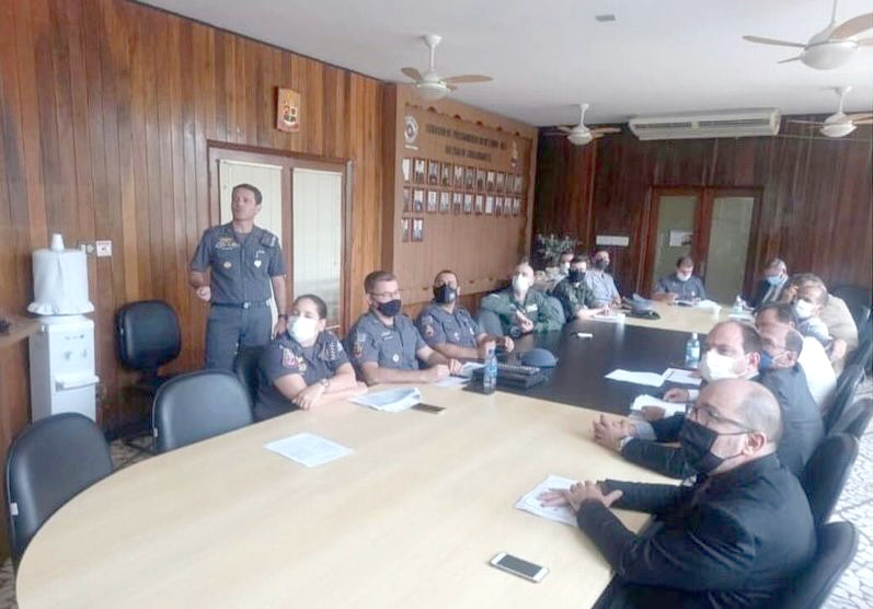 Depois de ataques a bancos, Delegado Seccional de Andradina e Comandante do 28º Batalhão de Andradina se reúnem CPI 10 em Araçatuba
