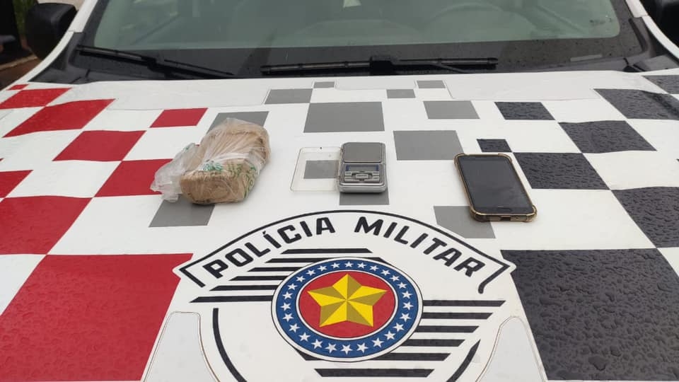 Força Tática de Andradina prendeu faqueiro por tráfico de drogas