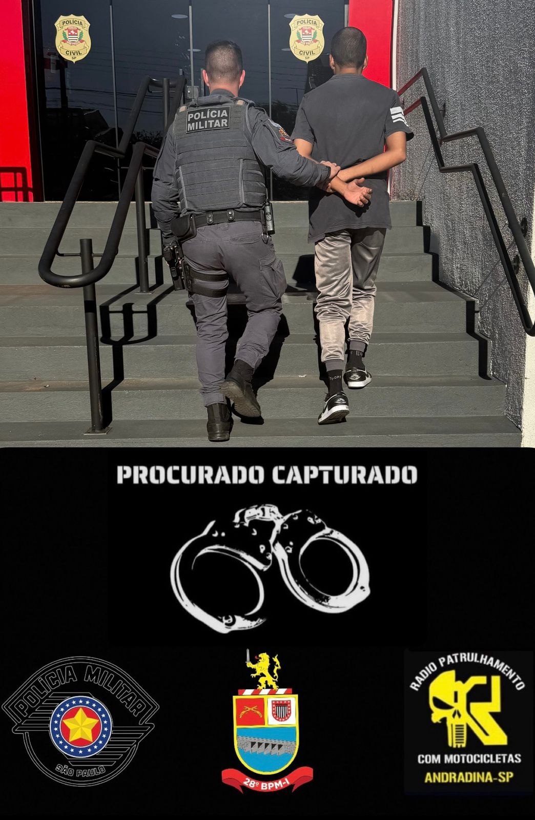 Polícia Militar de Andradina cumpre mandado de prisão e captura chapeiro no bairro Alvorada