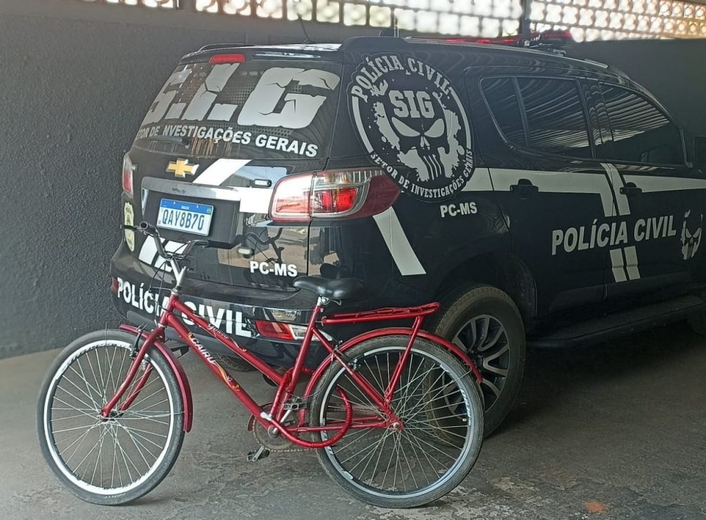 SIG de Três Lagoas prende em flagrante homem que furtou duas bicicletas da mesma mulher
