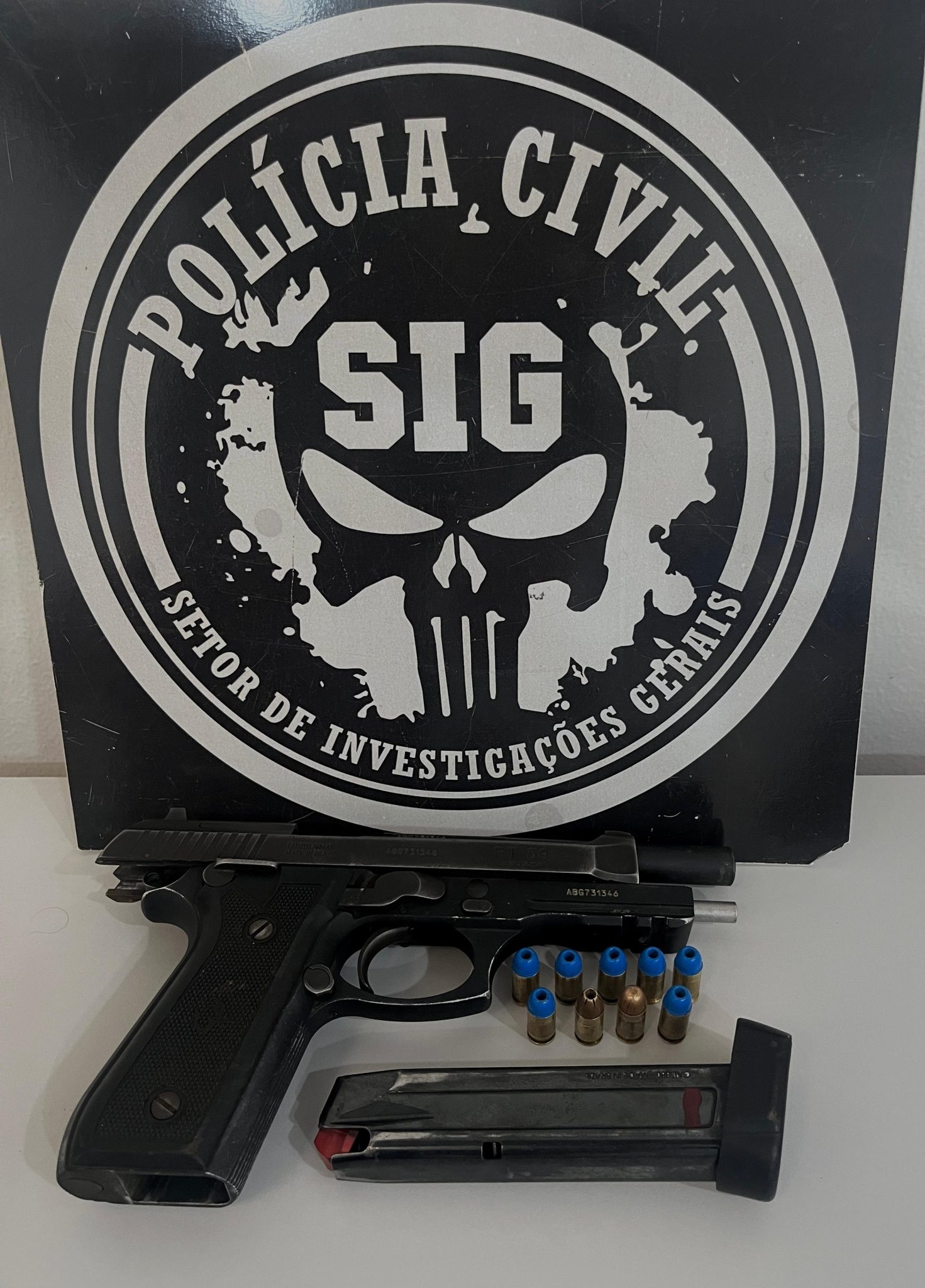 Polícia Civil de Três Lagoas prende indivíduo com pistola 380 e munições no Jardim Violetas