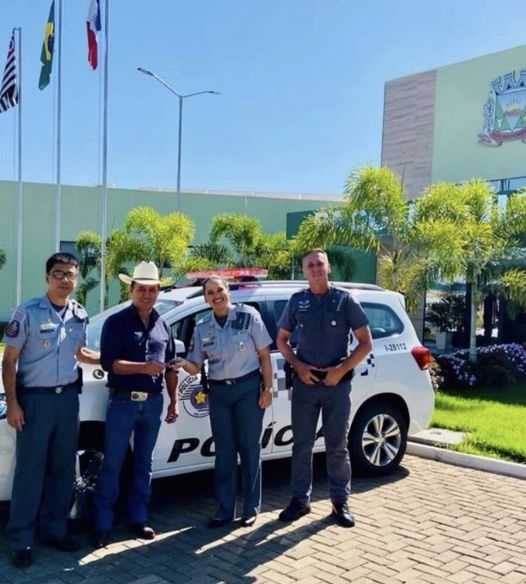 Grupamento da Polícia Militar de Nova Independência recebe reforço de nova viatura Spin