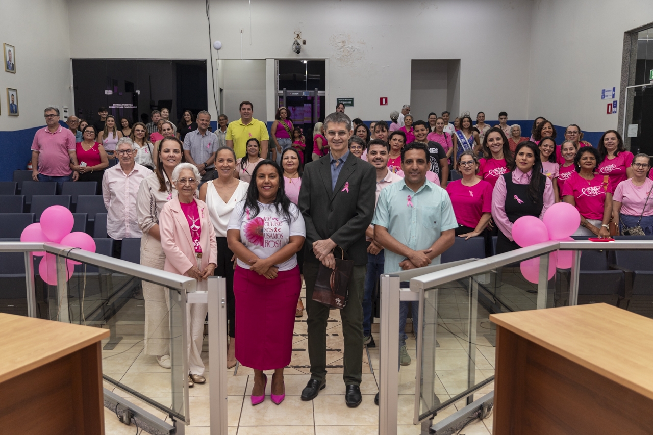 Câmara de Três Lagoas abre Outubro Rosa com palestra sobre prevenção ao câncer de mama