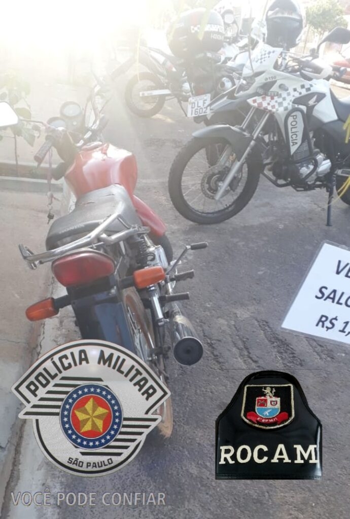 Adolescentes são detidos com moto furtada em Birigui