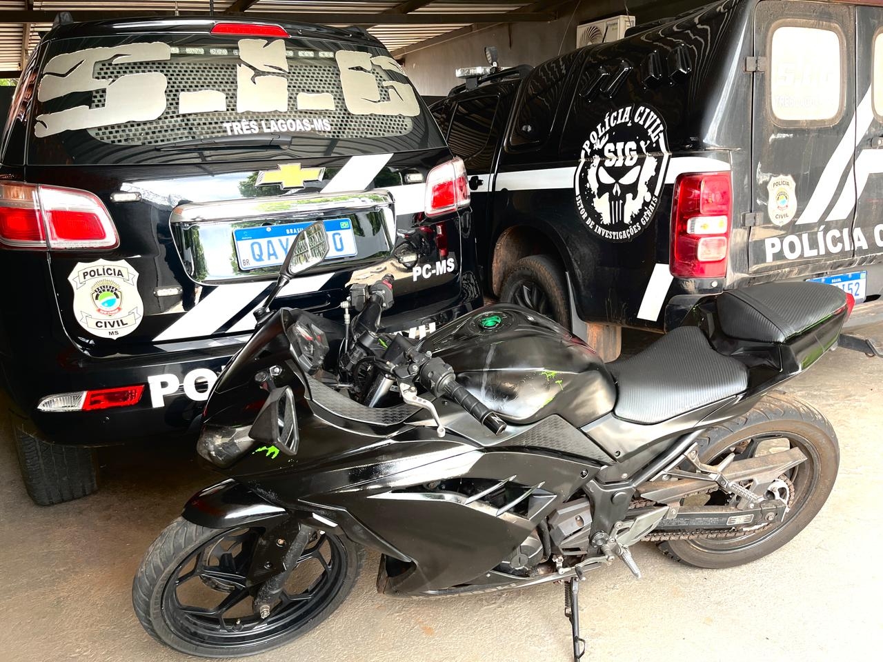 Polícia Civil recupera moto tomada de assalto e identifica o autor em Três Lagoas
