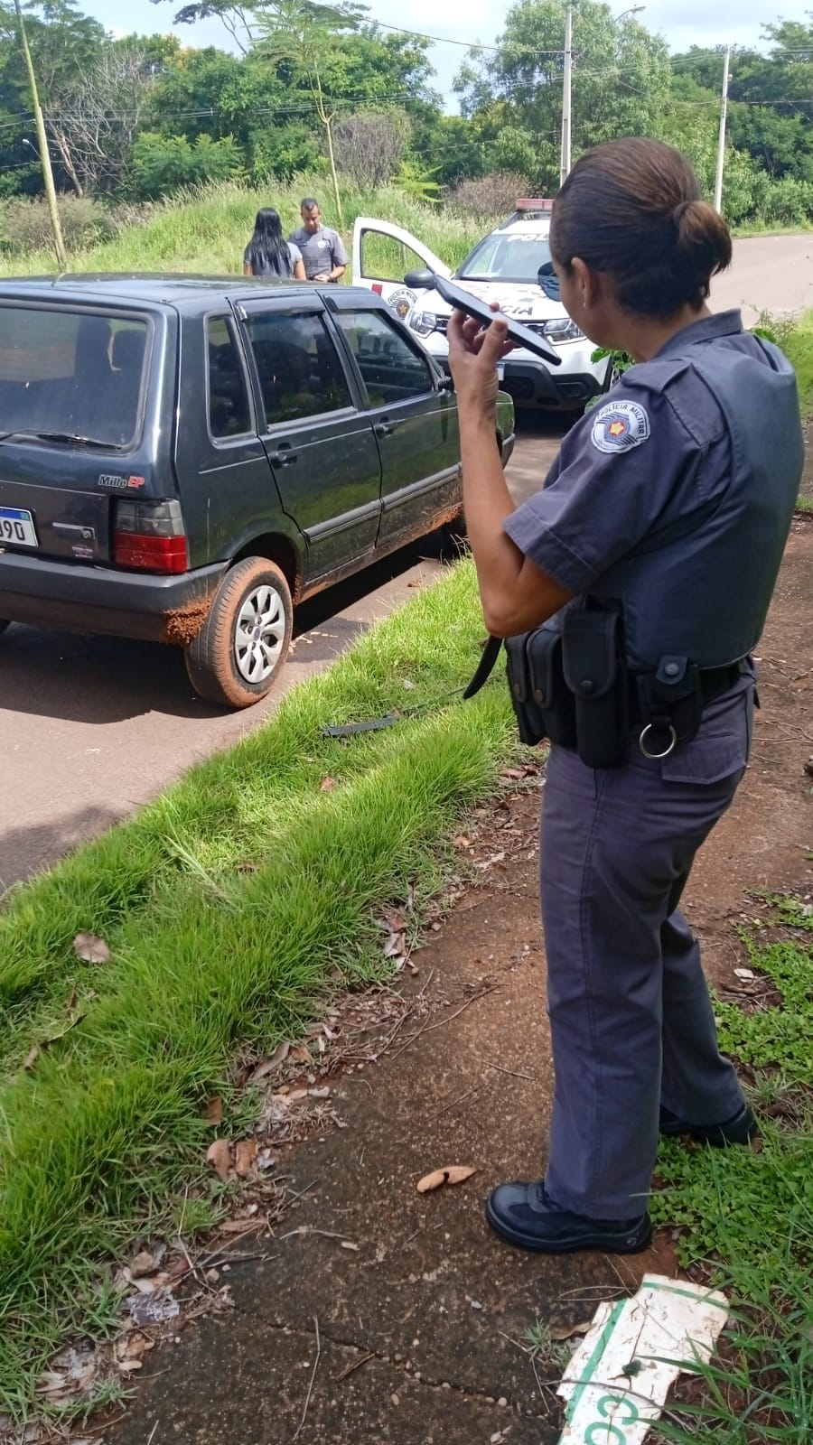 POLÍCIA MILITAR DE ANDRADINA LOCALIZA VEÍCULO FURTADO NO JARDIM EUROPA