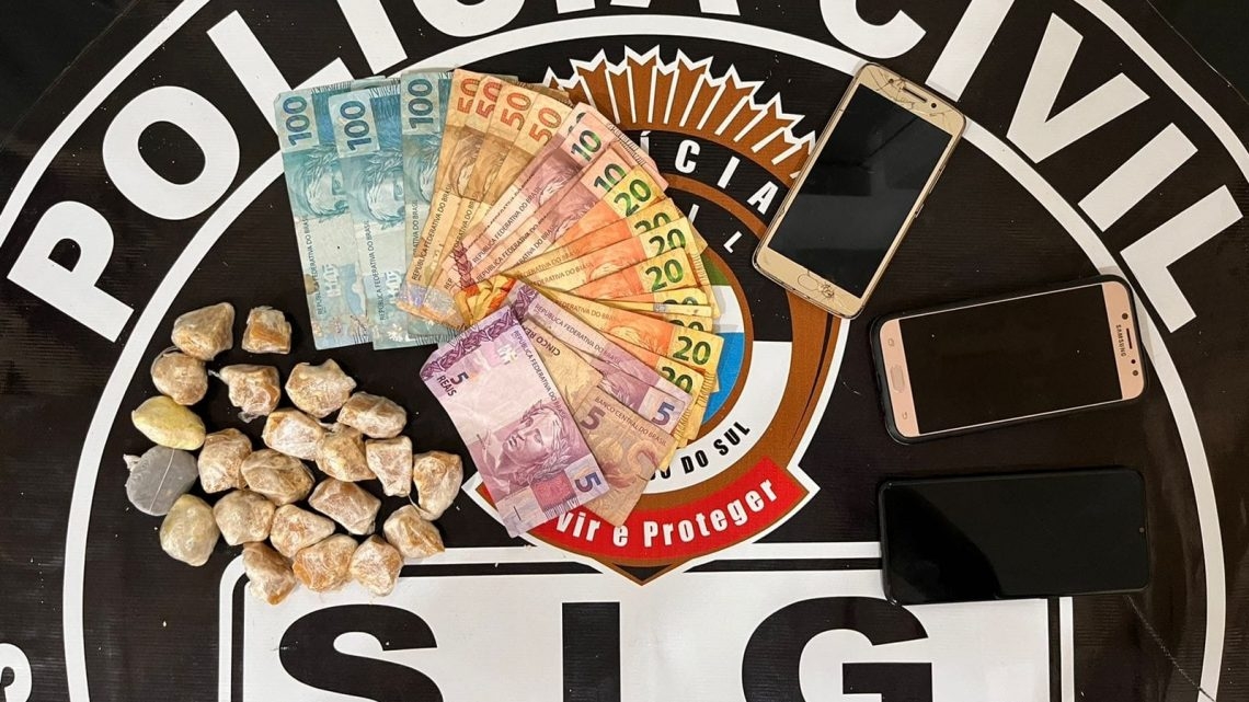 SIG de Três Lagoas prendeu jovem acusado de atuar com esquema de ‘Disk-Drogas’ alvo de investigação Bairro Carioca