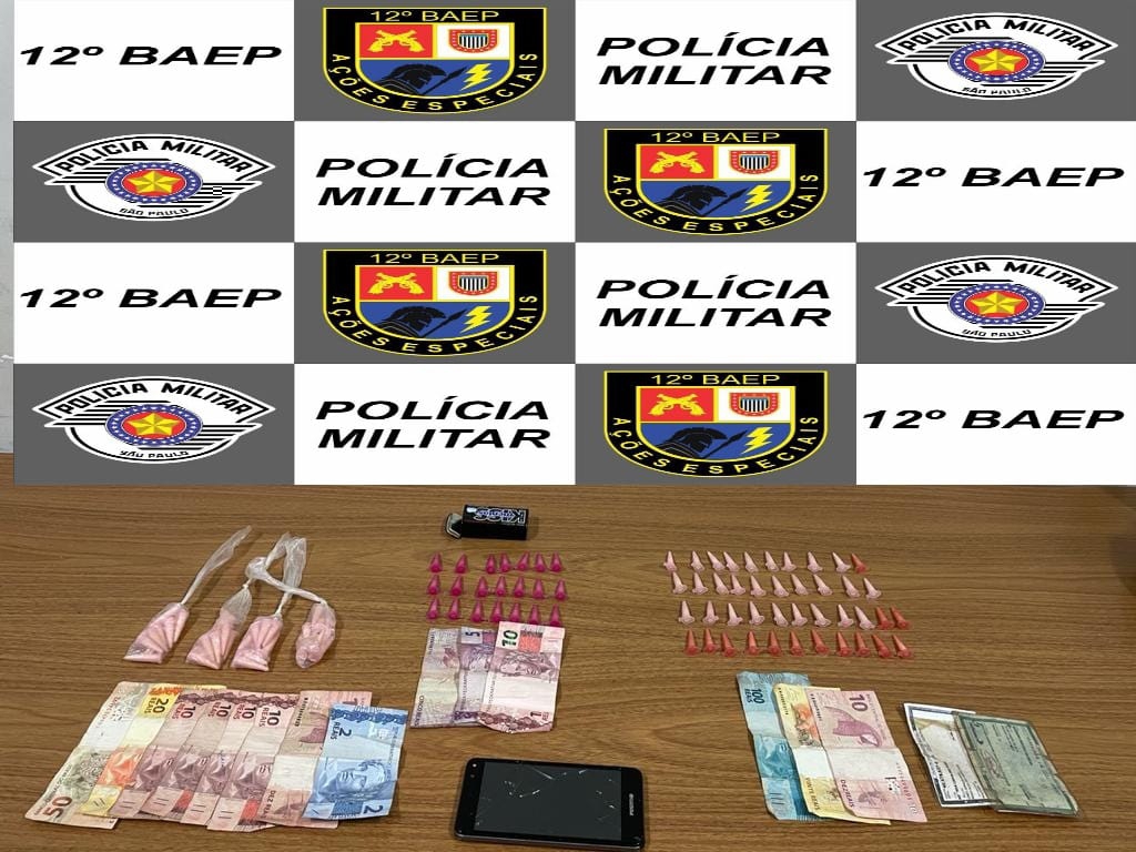 BAEP de Araçatuba em ação prende em flagrante 03 indivíduos por tráfico de drogas, alvo de combate ao crime bairro Ivo Tozzi