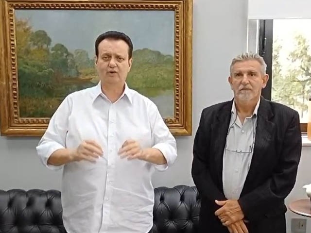 Prefeito de Guaraçaí despacha com Gilberto Kassab, secretário estadual de Governo