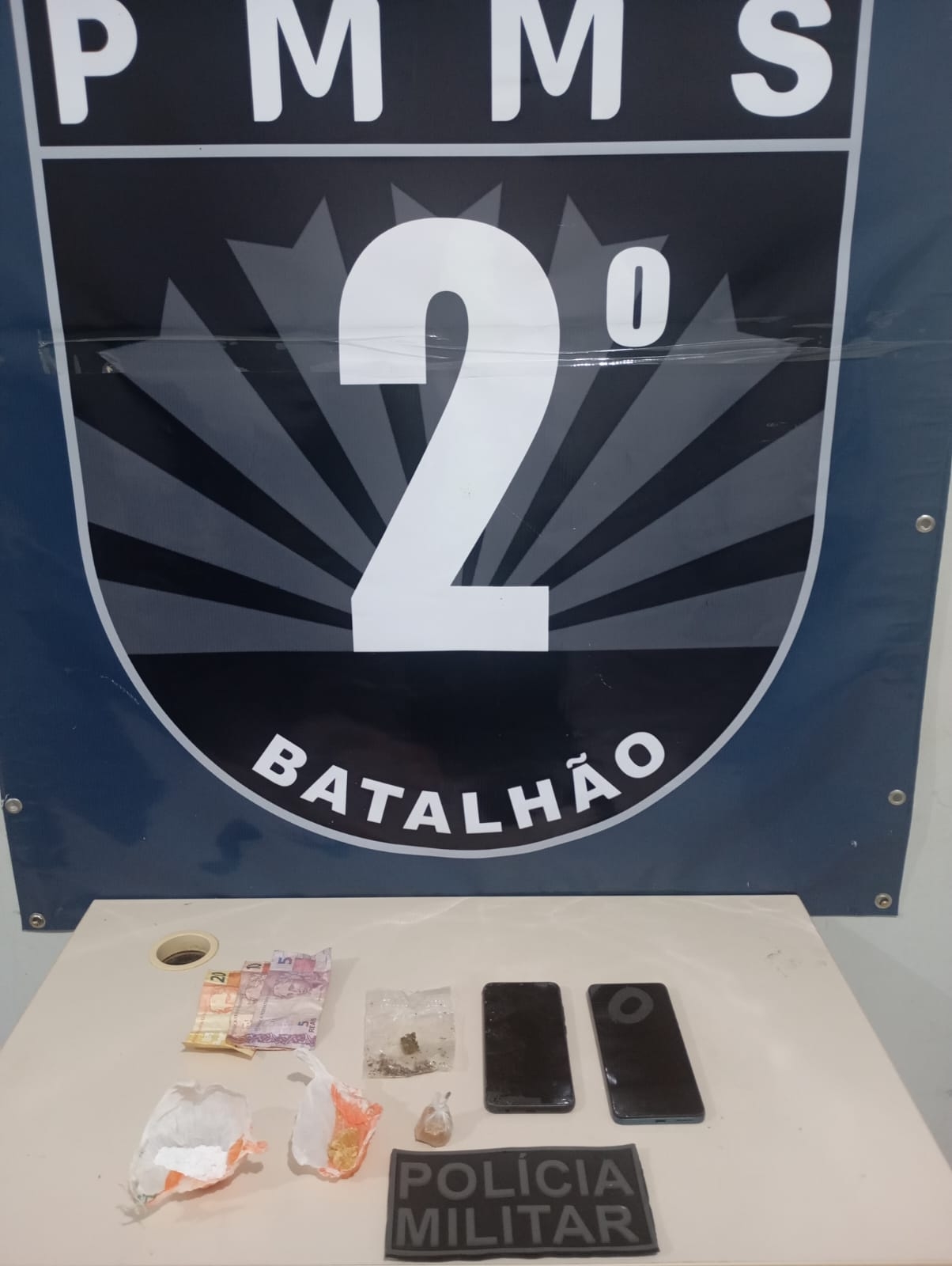 2º Batalhão da Polícia Militar de Três Lagoas realiza prisão de autor de tráfico de drogas no bairro Interlagos