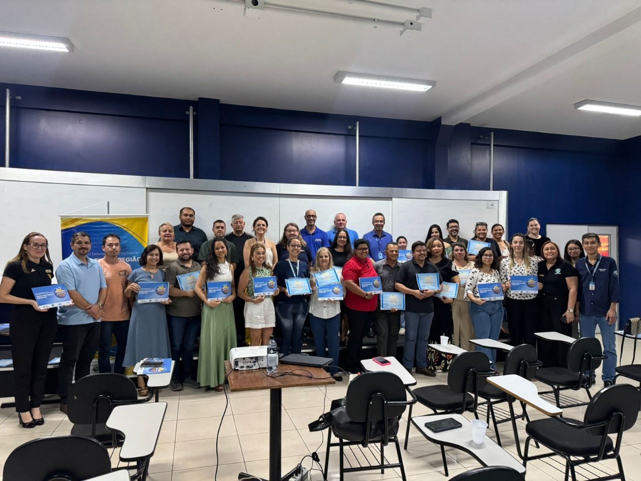 Empresários de Andradina recebem no Oeste Plaza Shopping o certificado do Programa Selo Bem Receber 2025
