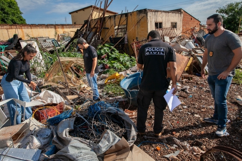 Força Tarefa de Andradina fecha o cerco contra o comércio de fios de cobre e recicláveis