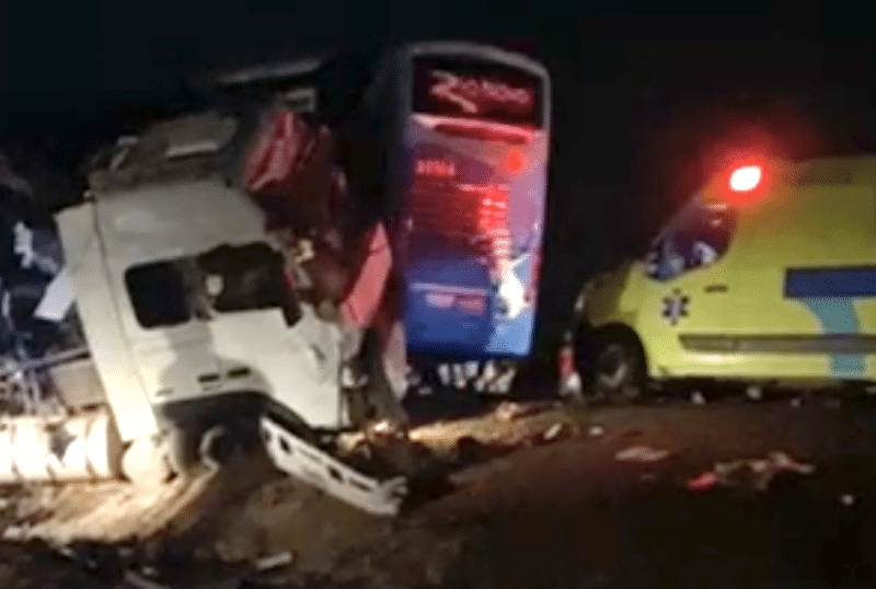 Acidente com ônibus da Empresa Rio Novo na BR 163 no Mato Grosso deixa 11 mortos e 40 feridos