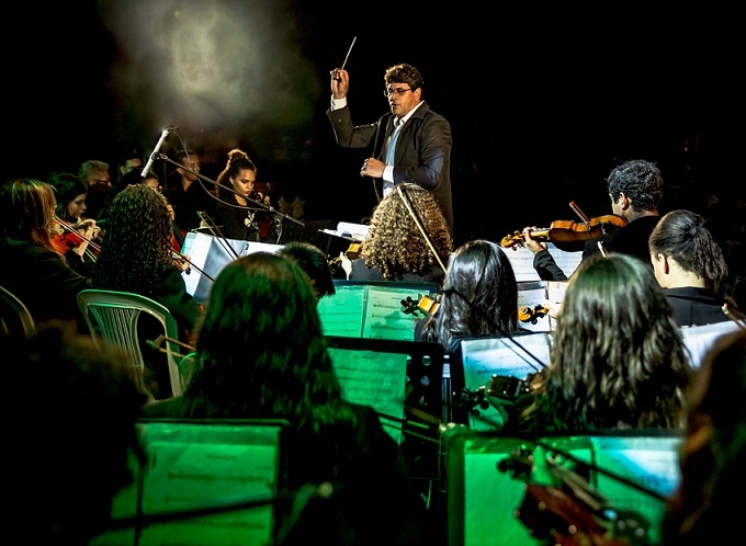 Orquestra Jovem de Ilha Solteira faz apresentação em Andradina