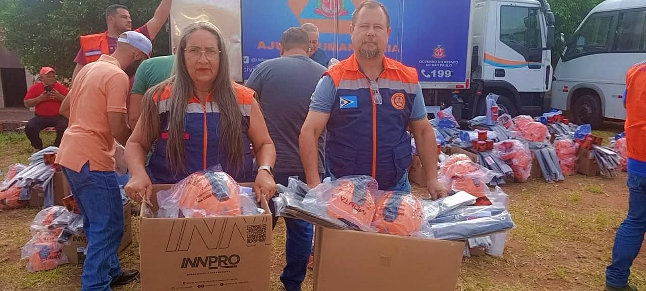 Defesa Civil de Castilho é contemplada com kits para atuação em emergências