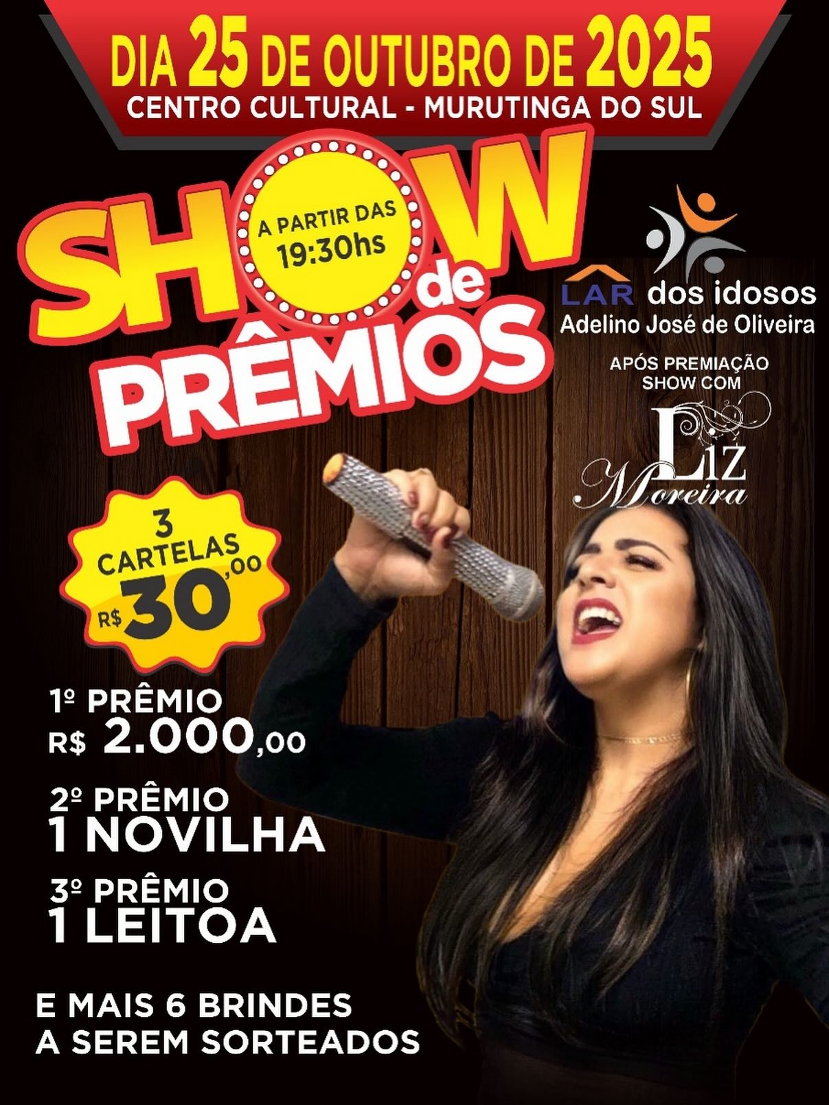Murutinga do Sul terá Bingo Beneficente em prol do Lar dos Idosos