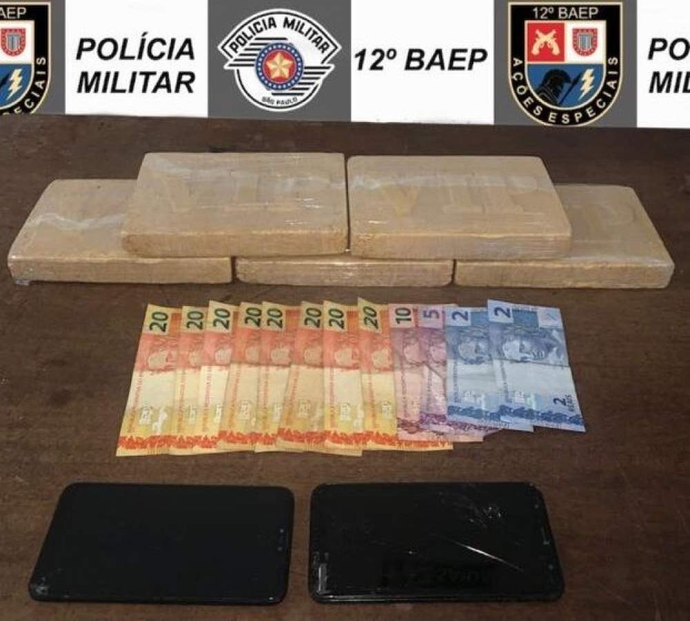 12º BAEP prendeu morador de São Paulo com 5 kg de cocaína, alvo de combate ao crime Rodoviária de Birigui