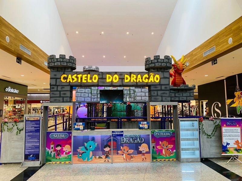 Castelo do Dragão é a nova atração infantil do Shopping Três Lagoas