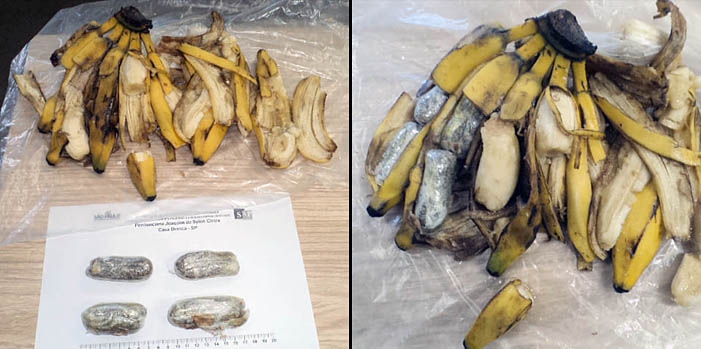 Agentes de Segurança Penitenciária de Casa Branca encontram maconha em penca de banana