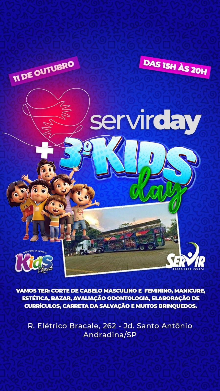 Igreja Koinonia realiza Kids Day neste sábado em Andradina